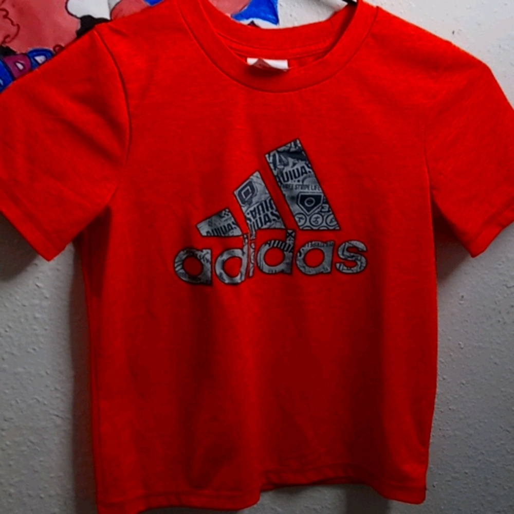 Adidas orange t-shirt